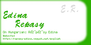 edina repasy business card